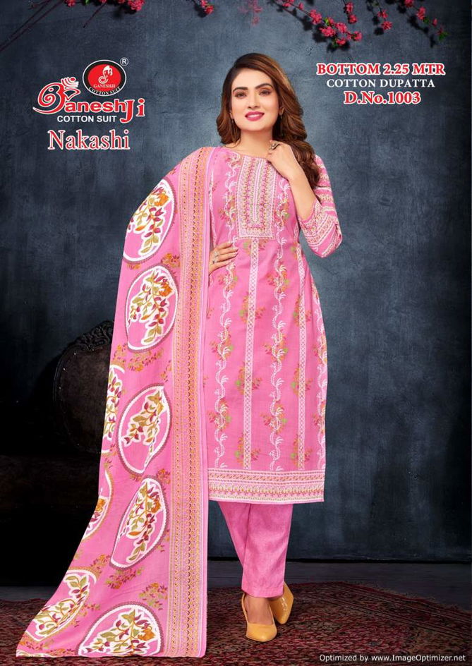 Nakashi Vol 1 By Ganeshji Pure Printed Cotton Dress Material Wholesale Shop In Surat